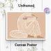 Abstract Figure Painting Poster, Minimalist Soft-toned Line Art Seated Figure Poster, Serene Artistic Decor Suitable For Bedroom, Living Room_maomaolike.com