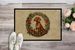Vizsla Christmas Flowers Doormat Front Door Mat Indoor Outdoor Rugs For Entryway, Non Slip Washable Low Pile, 24H X 36W_maomaolike.com