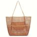 Beach Bag, Double-layer Mesh Beach Tote, Bathing And Swimming Toiletries Storage Bag_maomaolike.com