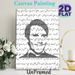 Arabic Lyric Portrait Painting Poster, Monochrome Typography-filled Portrait Poster, Artistic Tribute To Arabic Vocal Art, Ideal For Home Living Room_maomaolike.com