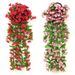 Cross-Border Exclusive Artificial Violet Vine Wedding Indoor Decoration Fake Flower Morning Glory Wall Hanging_maomaolike.com