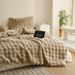 Blankets Rabbit Bubble Velvet Double Sided Thickened Office Nap Blanket Sofa Cover_maomaolike.com