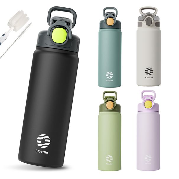 FEIJIAN Thermos Bottle With Straw 600ml 720ml Stainless Steel Thermal Cup Car Insulated Flask Water Tumbler For Outdoor_maomaolike.com