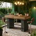 Bar Table, Industrial Counter Height Pub Dining Table_maomaolike.com
