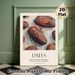 Dates Themed Painting Poster, Rich Textured Impasto Oil Painting Poster, Showcases Revered Sunnah Food, Ideal For Kitchen And Dining Room Wall Decor_maomaolike.com