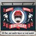 Ice Hockey Birthday Party Banner - 2D Flat Polyester Backdrop, Wall Hanging Photo Props, Hockey Theme Party Decor_maomaolike.com