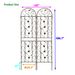 2 Pack Metal Garden Trellis 86.7" X 19.7" Rustproof Trellis For Climbing Plants Outdoor Flower Support Brown_maomaolike.com