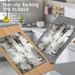 Three-piece Kitchen Rug Set, Non-slip And Washable, Abstract Pattern Kitchen Hallway Rug, Soft And Comfortable, Suitable For Sinks, Floors, Entrances, Hallways And Bathrooms._maomaolike.com