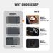 Adult Sleeper Chair Bed, 3-in-1 Convertible Sofa Chair Bed Pull-out Sofa Bed, Convenient Folding Tray Table With USB And Type-C Charging Ports For Living Room,BLACK,Leather_maomaolike.com