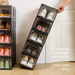 Magnetic Suction Hard Plastic Transparent Drawer-style Storage Box, AJ Thickened Space-saving Rack, Shoe Cabinet With_maomaolike.com
