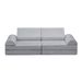 Modular Kids Play Couch, 8PCS Nugget Couch For Building Fort, Toddler Play Sponge Convertible Couch_maomaolike.com