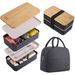 Wheat Straw Portable Lunch Box Office Worker Student Large Capacity Sealed Double Layer Bento Box Lunch Box Lunch Box_maomaolike.com