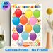 Spanish Birthday Calendar Painting Poster, Colorful Cute Cartoon Animal & Balloon Poster, Ideal For Tracking Monthly Birthdays, Suitable For Office_maomaolike.com