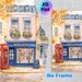 Autumn Book Shop Painting Poster, Warm Watercolor Cozy Street Scene Poster, Charming Literary-themed Decor With Fall Foliage, Ideal For Living Room_maomaolike.com