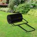 19.5in Lawn Roller Iron Cylindrical Black_maomaolike.com
