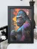 Cyberpunk-style Gorilla, The Boldness Of Pop Art And The Casualness Of Graffiti, With A Hardcore Aura And A Luxurious Badass Charm_maomaolike.com