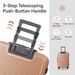 Luggage Sets ABS Hardshell 3pcs Luggage, Lightweight Durable Suitcase Sets Spinner Wheels Suitcase With TSA Lock 20''24''28'' Available(Brown)_maomaolike.com