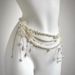 Multilayer Pearl Waist Chain For Women's Fashion Retro Y2K Designer Belt Character Playing Clothes Accessories Party_maomaolike.com