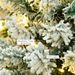 6 Ft Pre-Lit Snow-Flocked Slim Douglas Fir Artificial Christmas Tree With Realistic Branches, 250 LED Lights And 462 Tips_maomaolike.com