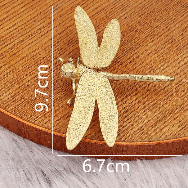 Brass Dragonfly Wings Detachable Retro Fashion Gold Accessories Desktop Decoration Metal Ornaments Crafts_maomaolike.com
