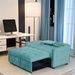 55.2" Velvet Two Seater Pull Out Sofa Bed, Adjustable Backrest With Two Side Pockets, 3 In 1 Convertible Living Room Sleeper Sofa Bed_maomaolike.com