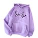 Women's clothing 2023 new autumn letter hooded loose ladies sweatshirt women's tops _maomaolike.com