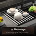 304 Stainless Steel Sink Dish Rack – Foldable, Expandable Drainer Basket For Dishes, Cups & Utensils (Space-Saving,_maomaolike.com