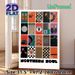 Northern Soul Themed Painting Poster, Vibrant Retro Graphic Collage Poster, Boasts Classic Music & Vintage Fashion Motifs, Suitable For Music Room_maomaolike.com