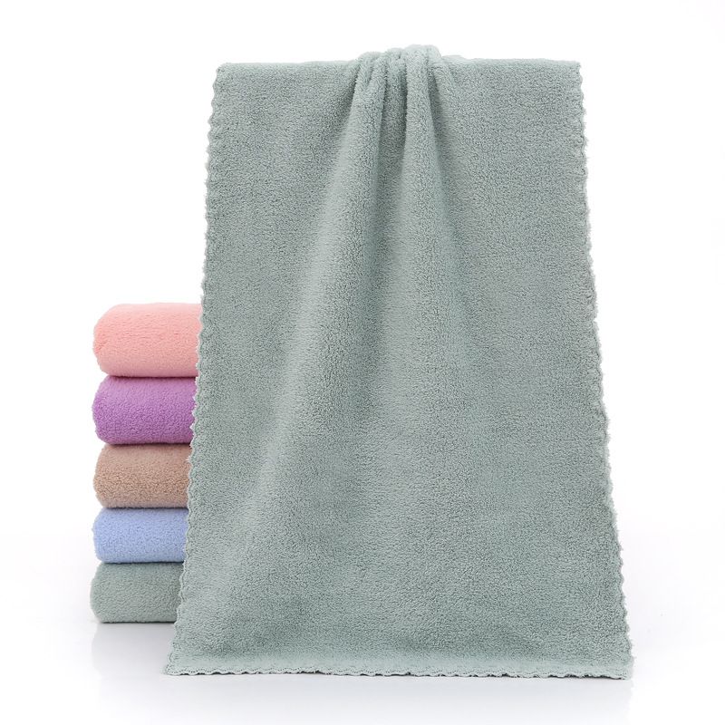 Thickened Absorbent Cotton Towel With Coral Velvet Surface_maomaolike.com