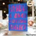 "In My Head" Motivational Slogan Painting Poster, Vibrant Psychedelic Gradient Pink-on-Blue Text Poster, Stylish Quote Wall Decor For Bedroom, Living_maomaolike.com
