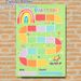 Rainbow Themed Reward Chart Painting Poster, Watercolor-style Colorful Track With Flowers & Butterflies Poster, Assists In Tracking Progress And_maomaolike.com