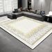 Living Room Rug,Large Rug,Oversized, Gold Leaves Design,Bedroom Rug,Soft And Thick, Machine Washable, Thickened Rug, Bedside Rug,Decorative Indoor Rug_maomaolike.com