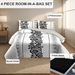 4 Piece Soft All-Season Washed Microfiber Cover Set , Queen/King/Calking Bedding Set With Zipper Closure, Sheet, Pillowcases,Print, Moisture-Wicking, Soft ,Cooling, Breathable, Easy Care_maomaolike.com
