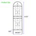 2 Pack Metal Garden Trellis 71" X 19.7" Rustproof Trellis For Climbing Plants Outdoor Flower Support Black_maomaolike.com