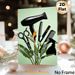 Hairdressing Tools & Bird Of Paradise Themed Painting Poster, Sleek Black Salon Supplies With Tropical Floral Poster, Stylish Artistic Decor Ideal For_maomaolike.com