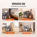 VEVOR 3-Tier Record Player Stand With Guitar Holder, Turntable Stand With Storage Holds Up To 300 Albums, Vinyl Record Cabinet With Metal Mesh Frame For Living Room, Bedroom, Black_maomaolike.com