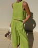 Daily Street Women's Simple Style Solid Color Polyester Pants Sets Pants Sets_maomaolike.com
