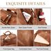 Ladies' Leather Bag - Caramel Color_maomaolike.com