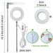 LED Telescopic Plant Light Growth Lamp Angel Ring Succulent Red And Blue Light Full Spectrum Flower Timing Plant Fill Light_maomaolike.com