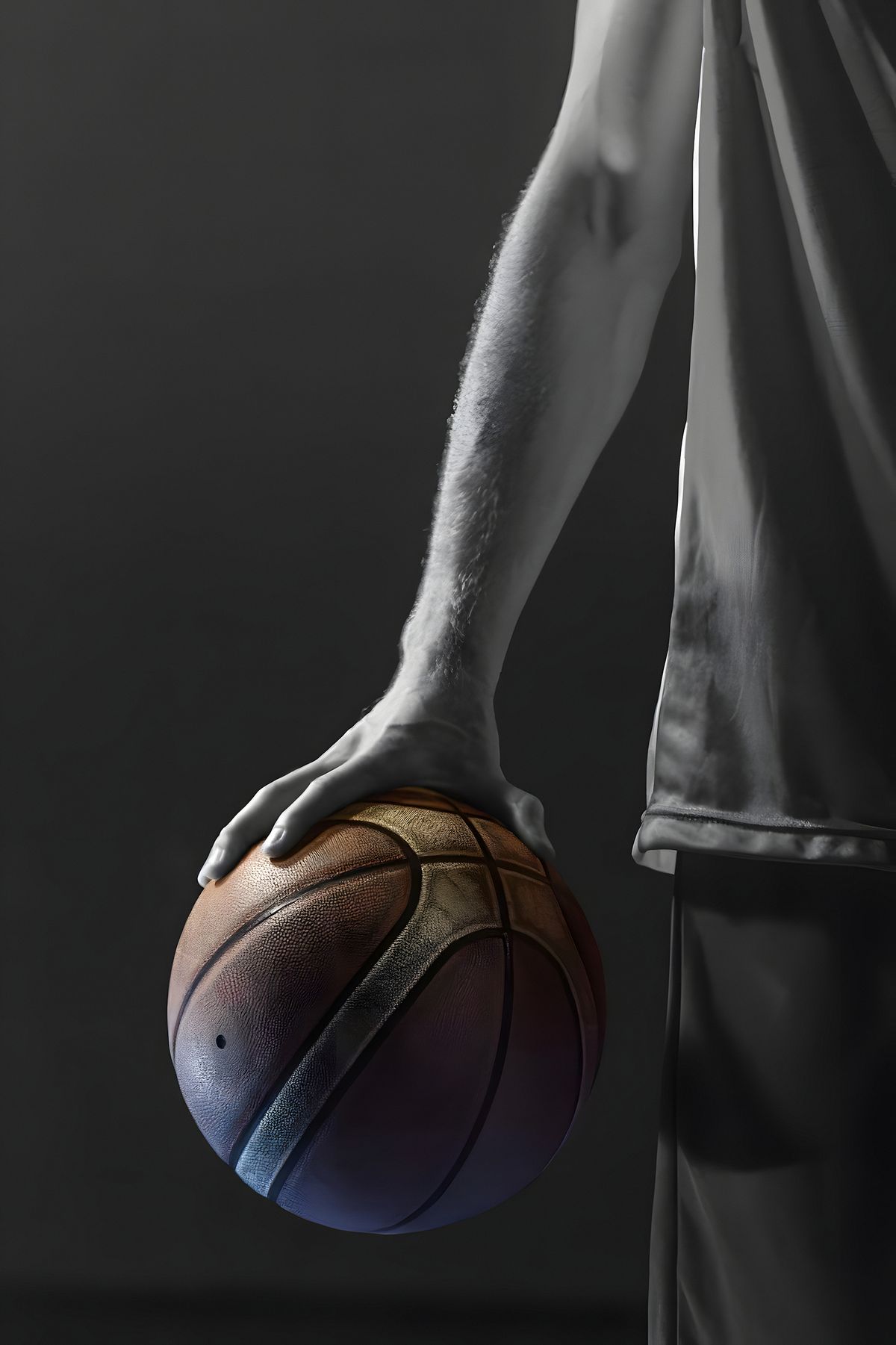 Contemporary Art Style, Basketball, Decorative Art Prints, Home Décor Art, Living Room Sofa Backdrop Artwork, Art Exhibition Pieces_maomaolike.com