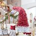 6FT Hinged Fir Artificial Fir Bent Top Christmas Tree, Xmas Tree Bendable Santa Hat Style Christmas Tree Holiday Decoration,1250 Lush Branch Tips, 300 LED Lights X-mas_maomaolike.com