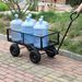 Wagon Cart Garden Cart Trucks Make It Easier To Transport Firewood TC1840BKG_maomaolike.com