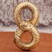 Brass Figure 8 Wealth Gold Snake Hand Grip Exercise Finger Movement Metal Craft Copper Stress Relief Artifact Gift_maomaolike.com