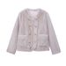 Women's Clothing marble texture design mink plush eco-friendly fur coat_maomaolike.com
