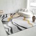 Living Room Rug,Large Rug,Oversized, Gold Leaves Design,Bedroom Rug,Soft And Thick, Machine Washable, Thickened Rug, Bedside Rug,Decorative Indoor Rug_maomaolike.com