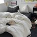 Minimalist Light Luxury Soft Fluffy Solid Color Washed Cotton Four-Piece Bedding Dormitory Mix Match Three-Piece Bed And Fitted Sh_maomaolike.com