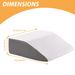 Memory Foam Wedge Pillow Leg Elevation, Imroves Circulation & Reduces Swelling, Post-Surgery Foot Knee Suort For_maomaolike.com