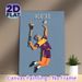 Wexford Hurling Painting Poster, Vibrant Flat Graphic Style Poster, Dynamic Hurler In Action Design, Sporty Decorative Piece Suitable For Home, Sports_maomaolike.com