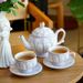 French Relief Retro Ceramic Coffee Cup And Plate Set_maomaolike.com
