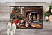 Basset Hound Cozy Christmas Doormat Front Door Mat Indoor Outdoor Rugs For Entryway, Non Slip Washable Low Pile, 24H X 36W_maomaolike.com